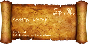 Szép Márk névjegykártya